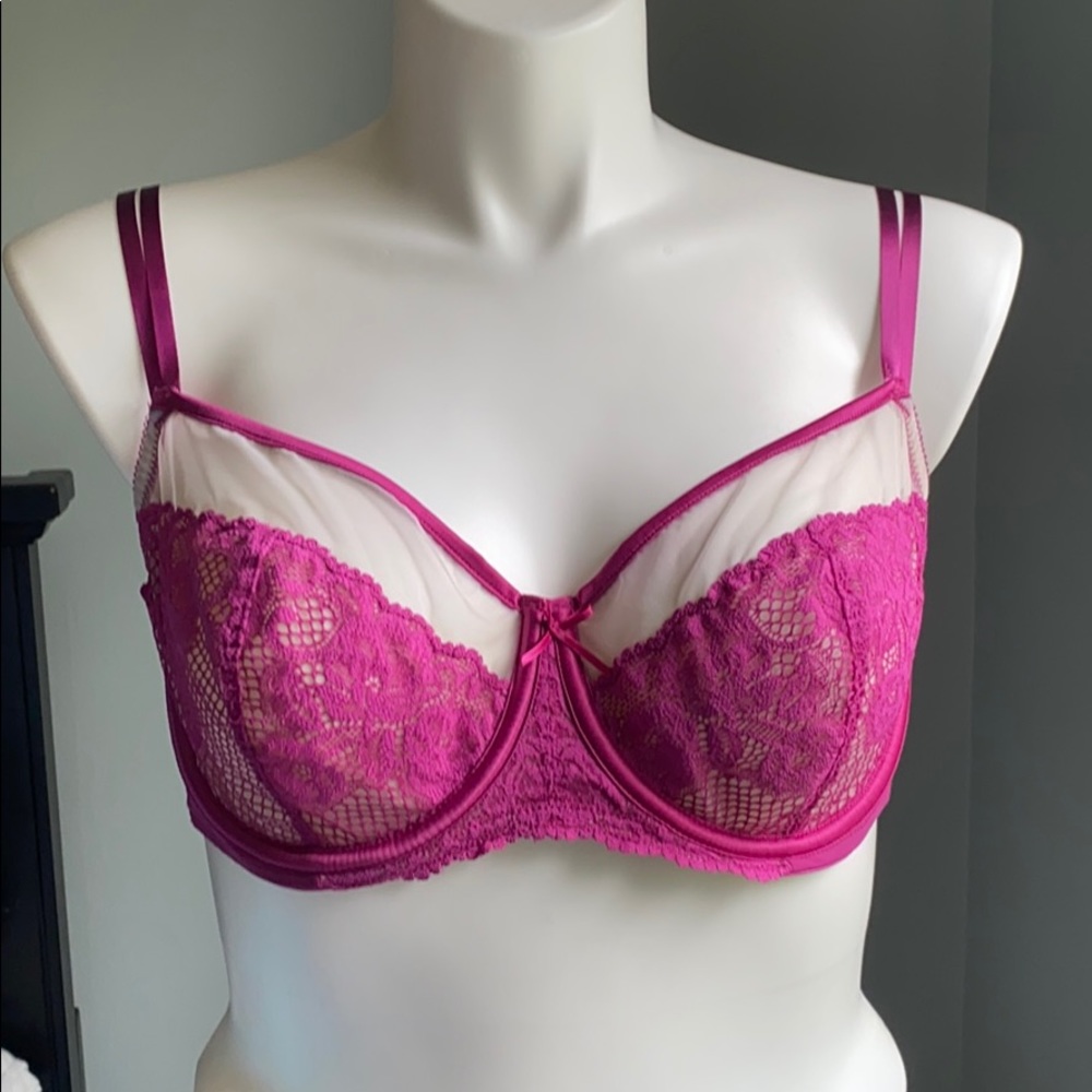 Cacique Underwire Sheer Lace Bra
